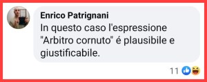 Arbitro sospeso