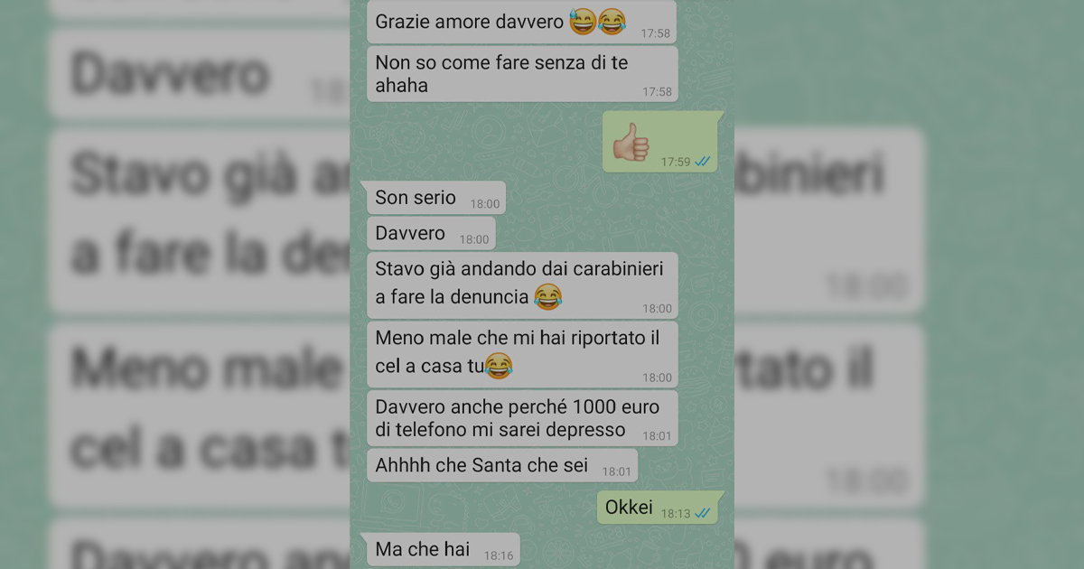 Il numero di telefono sconosciuto