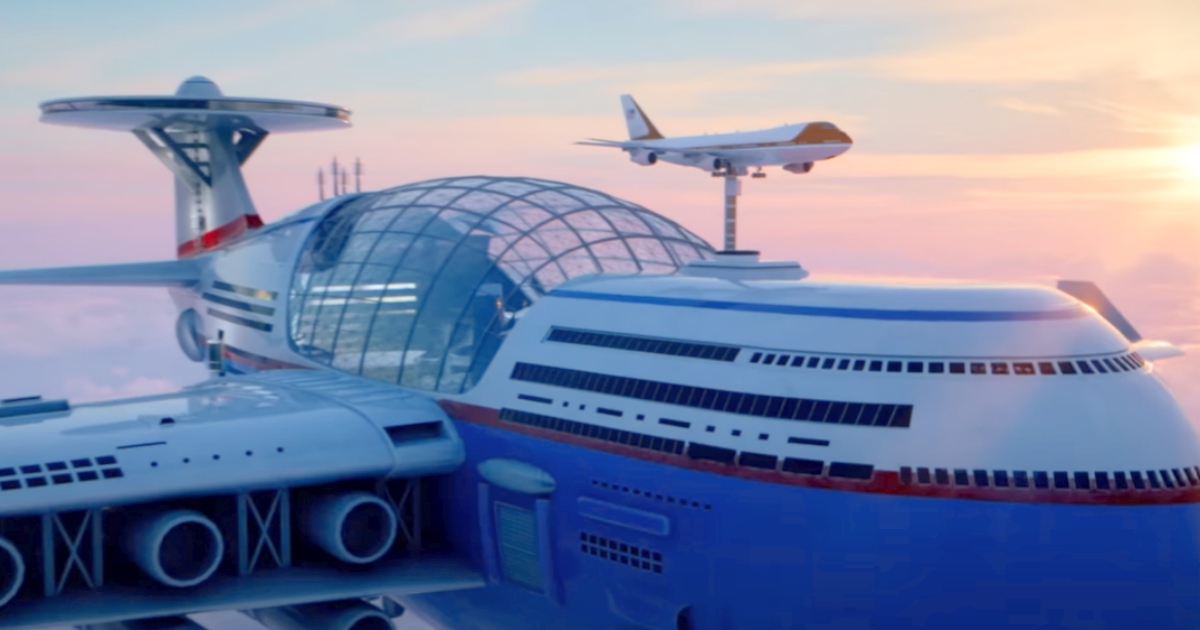 L’hotel di lusso volante che “non atterra mai” potrebbe ospitare 5.000 persone [+VIDEO]