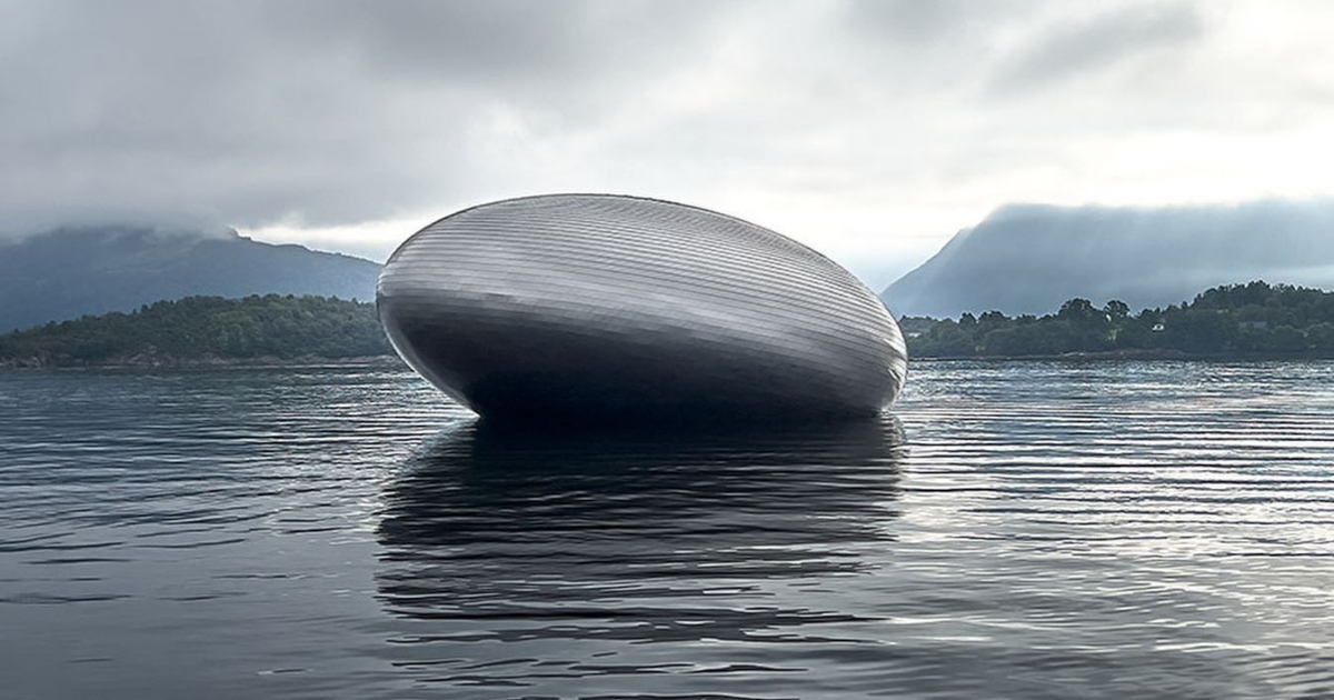 Strano edificio a forma di UFO appare su un lago norvegese lasciando i residenti sconcertati