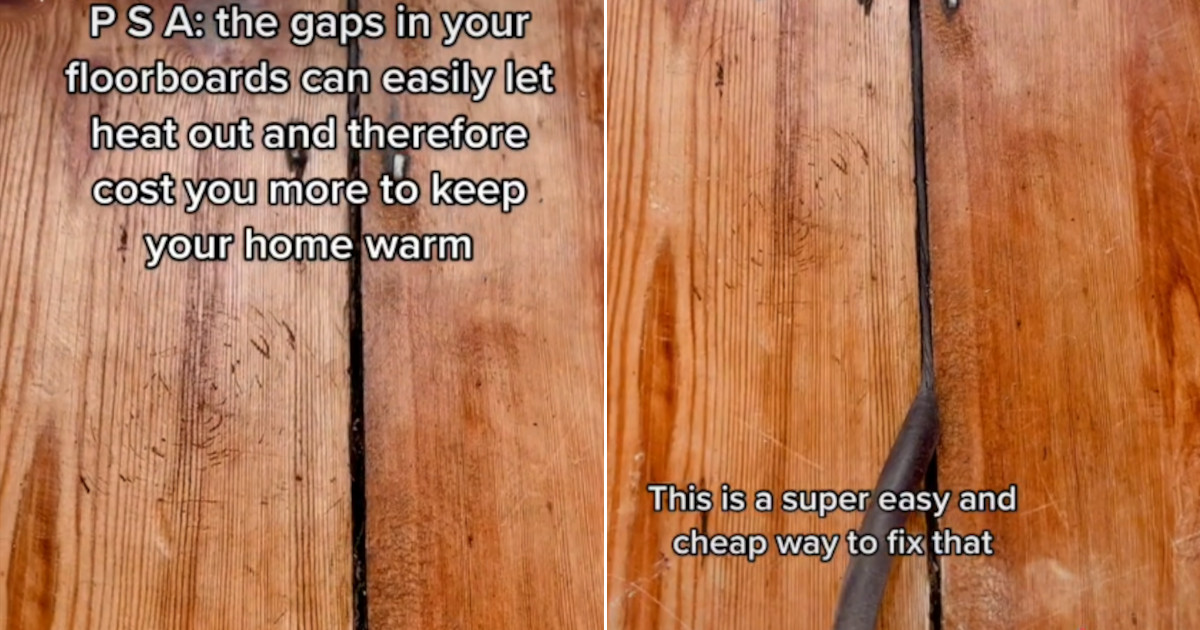 Un facile trucco per il pavimento fa risparmiare sul riscaldamento [+VIDEO]