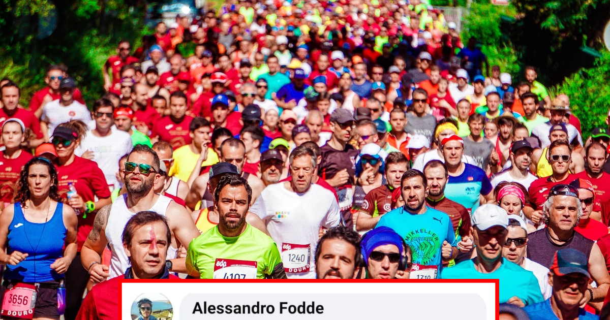 Un uomo di 50 anni diventa virale per aver fumato mentre correva la maratona [+COMMENTI]