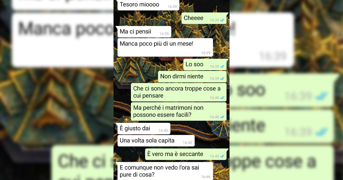 Un regalo di nozze poco gradito