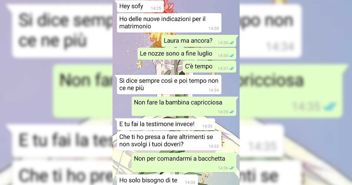 Una sposa opprimente