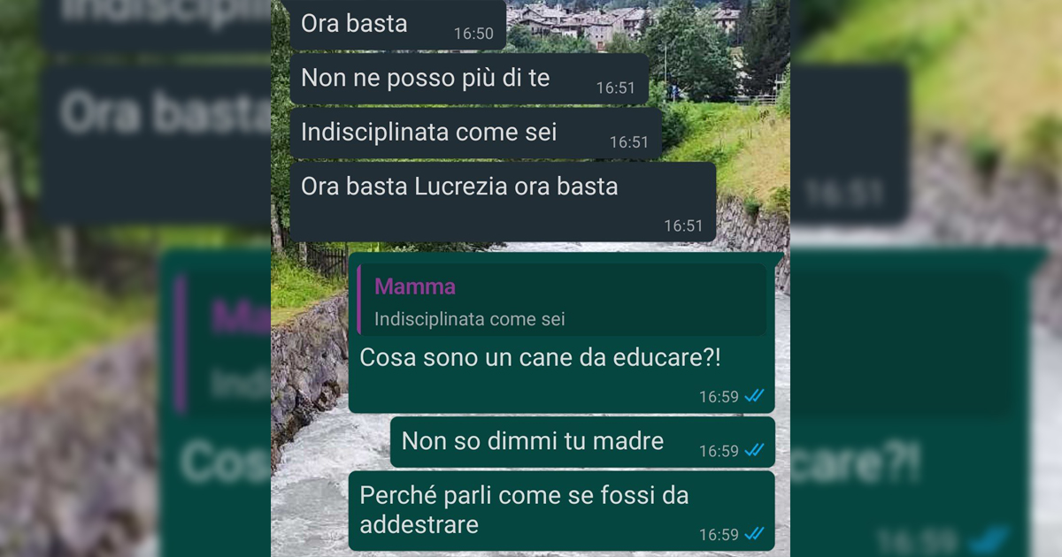 Le pretese di una madre