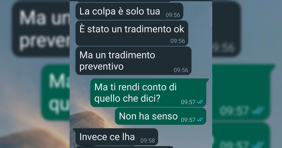 Il tradimento preventivo