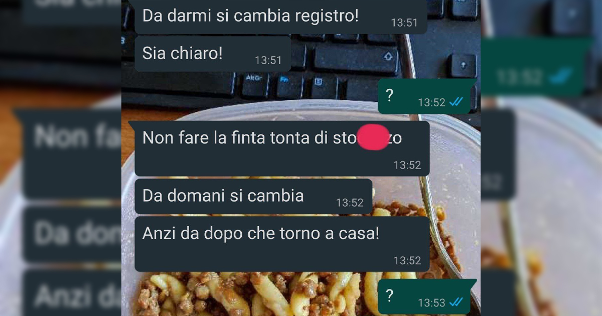 La pasta con le lenticchie