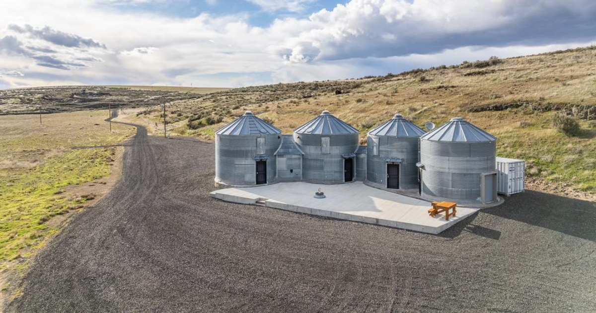 Questi silos per il grano sono in realtà un’accogliente casa nel mezzo del nulla [+FOTO]