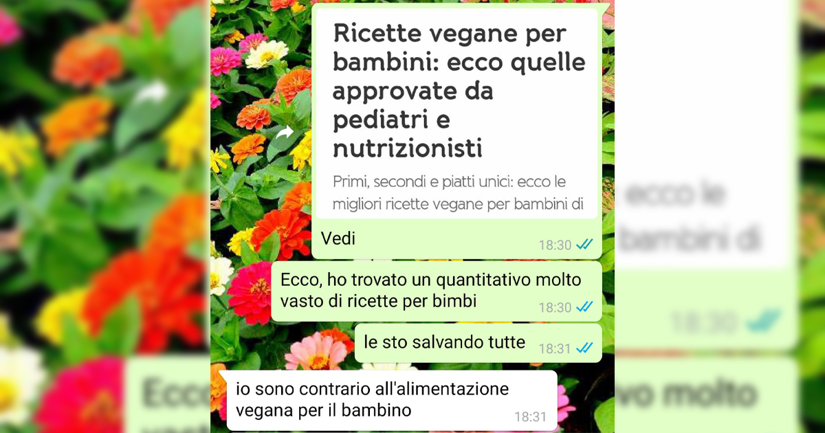 Il nascituro vegano