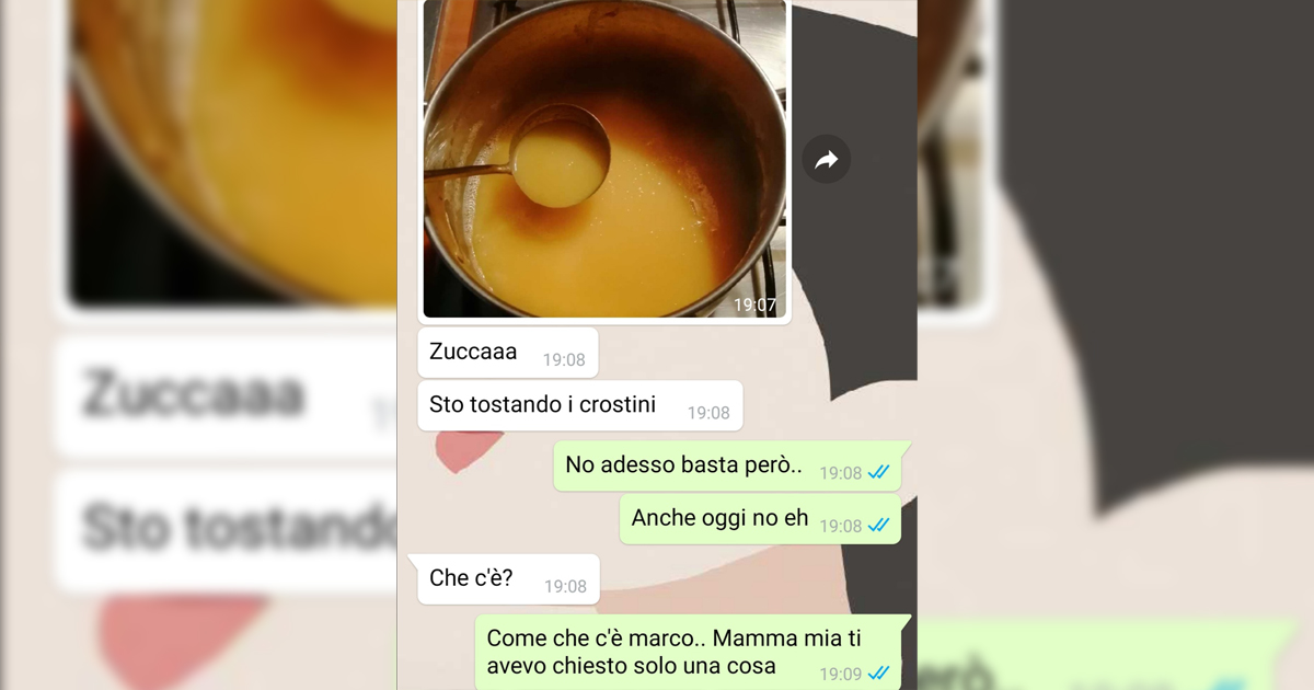 Fidanzato in cucina