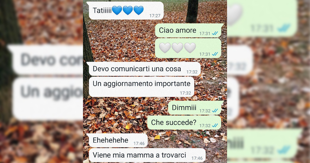 Mia mamma viene a trovarci