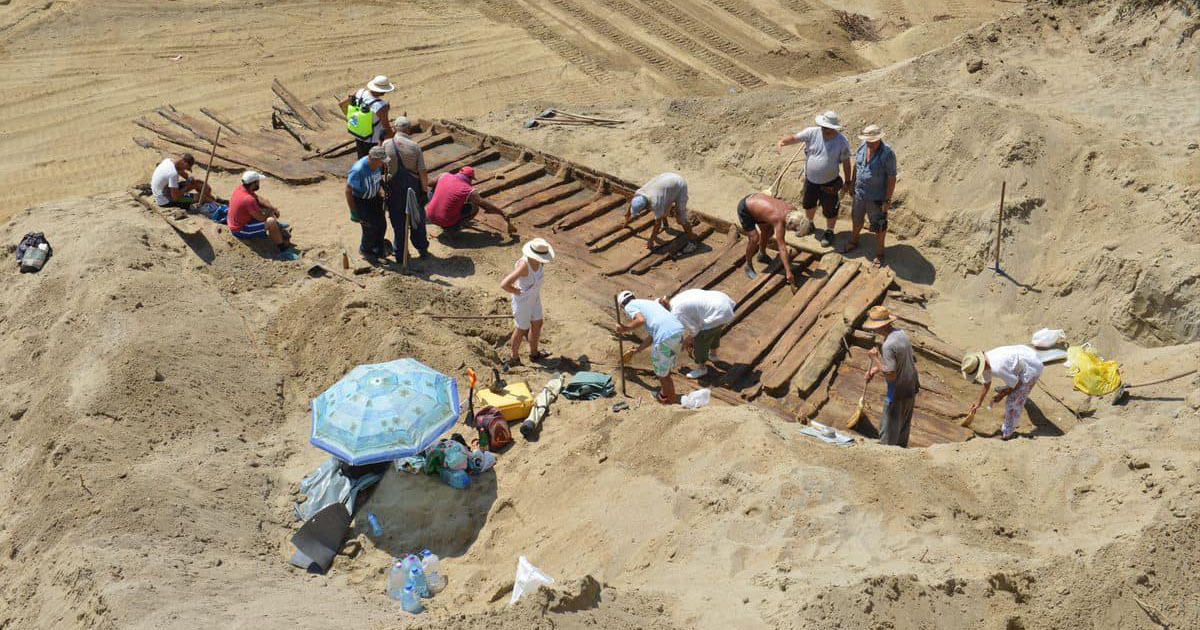 I resti di una nave romana trovati in una miniera di carbone