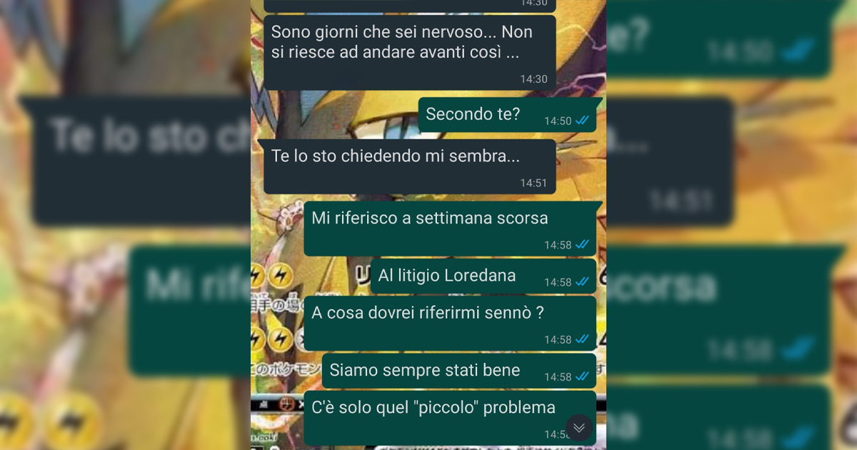 Una notizia da non accettare