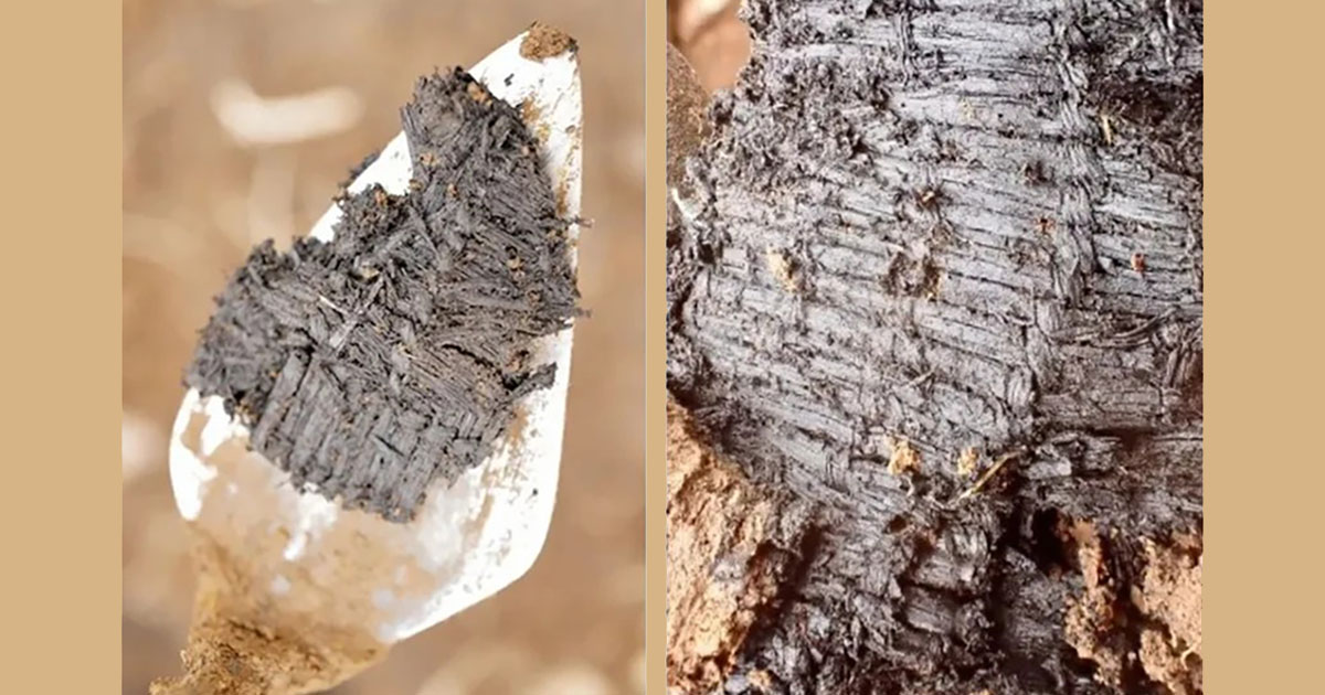 Scoperto un antico tessuto di erba intrecciata risalente a 3000 anni fa