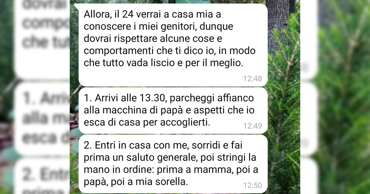 La presentazione ai genitori