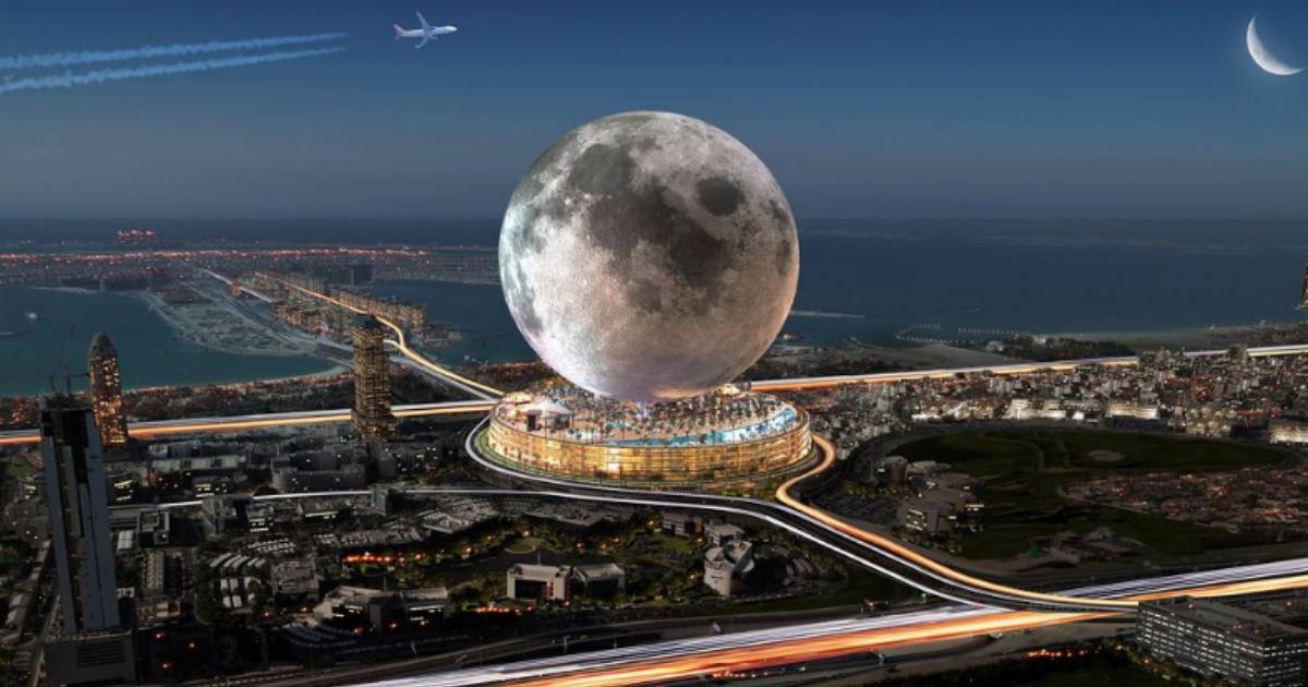 A Dubai ci sarà una luna artificiale coperta di schermi che ospiterà un hotel
