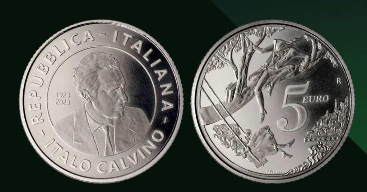 Moneta commemorativa da 5 euro dedicata a Calvino, ma c’è Mentone al posto di Sanremo