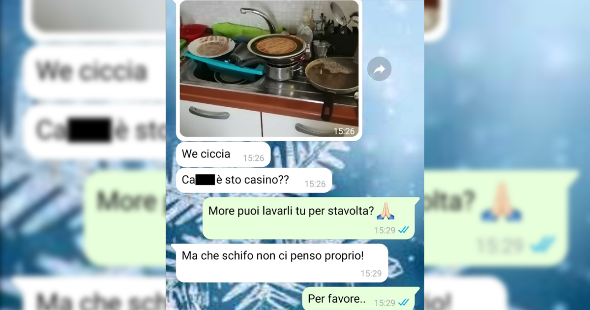 Fobia dei piatti sporchi