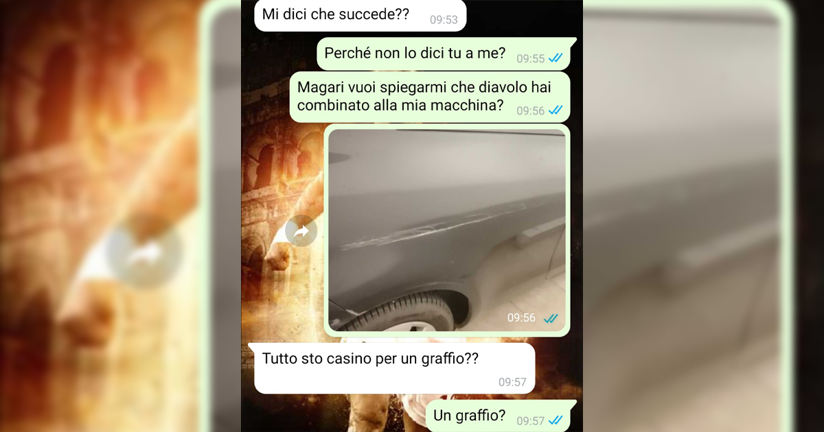 Graffi sulla mia auto