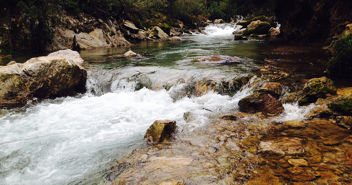 Due uomini navigano nel fiume dentro una tinozza [+VIDEO]