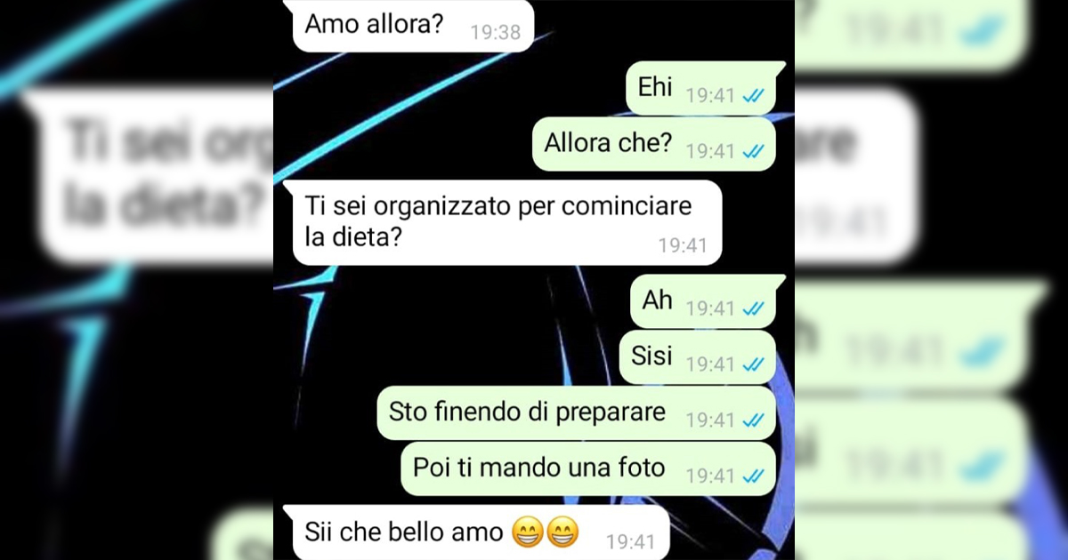 Ultimatum per la dieta