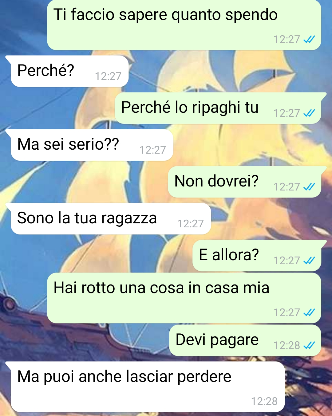Li Rompe Chi Prende L'iniziativa Chi rompe paga