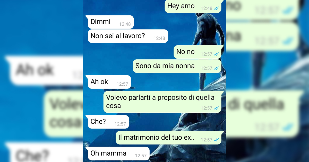 Il matrimonio dell’ex