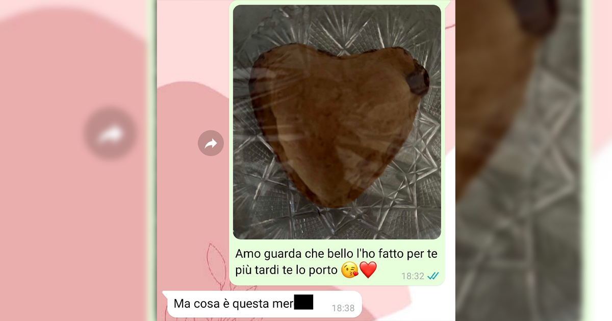 Dolce a forma di cuore