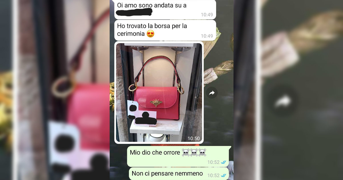 Borsa fuori luogo