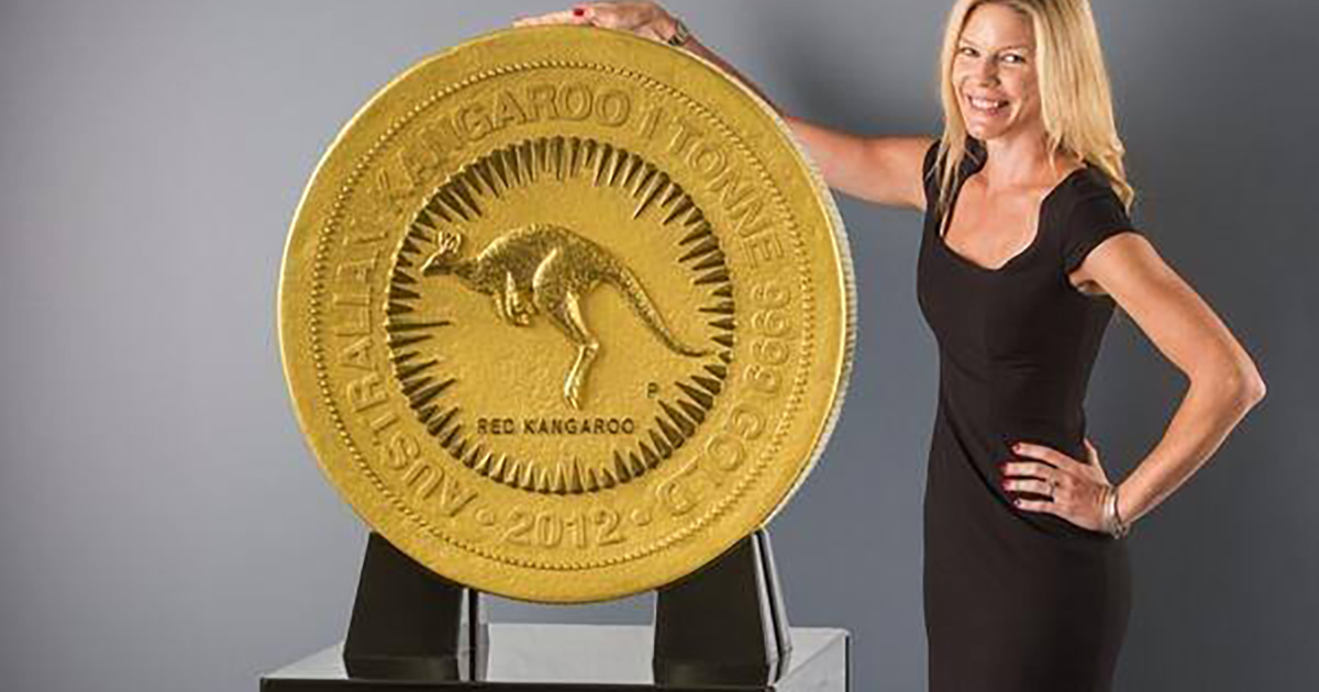 La moneta legale più grande al mondo è fatta d’oro e pesa una tonnellata