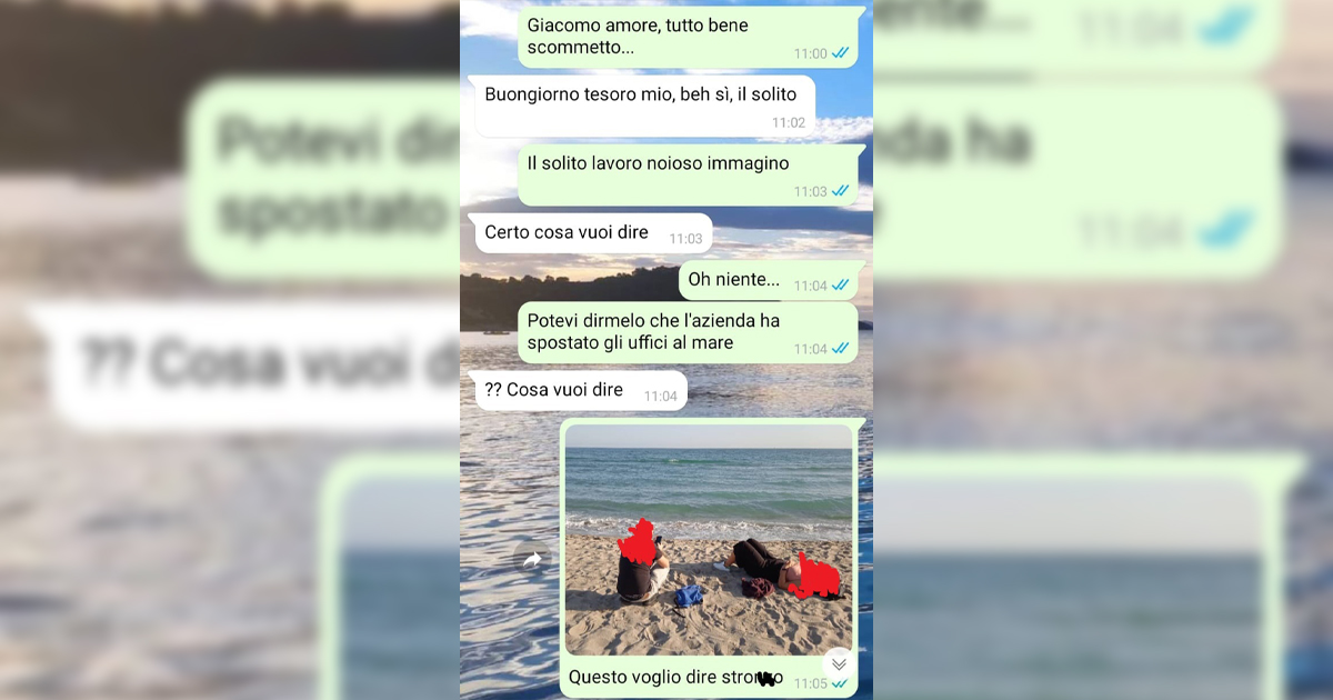 La foto al mare dubbia