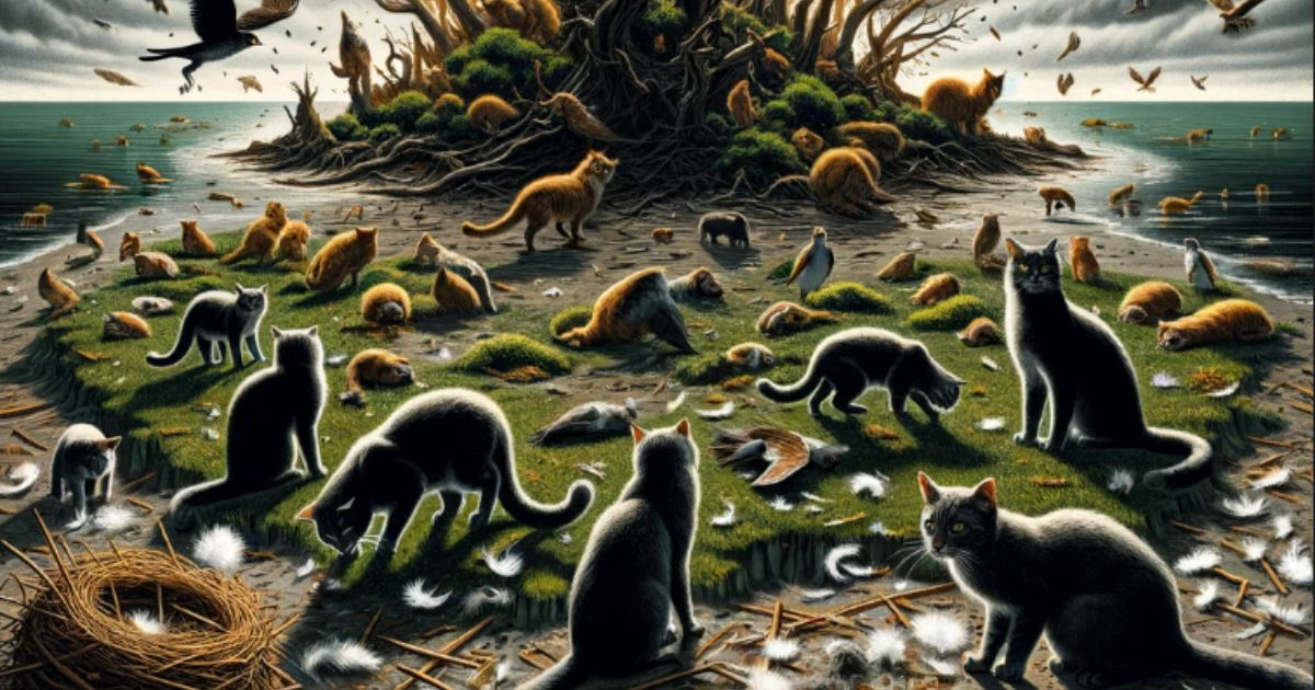 Colonia di gatti “fuori controllo” rischia di decimare tutti gli uccelli di una piccola isola