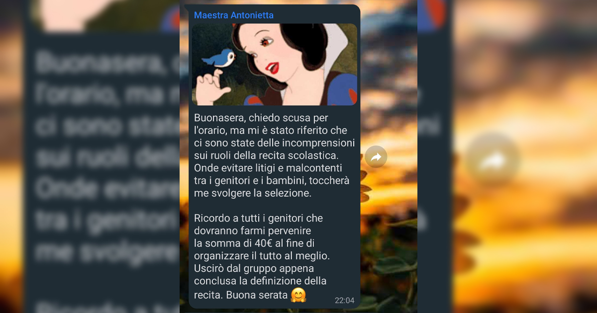 La recita scolastica – Terza parte