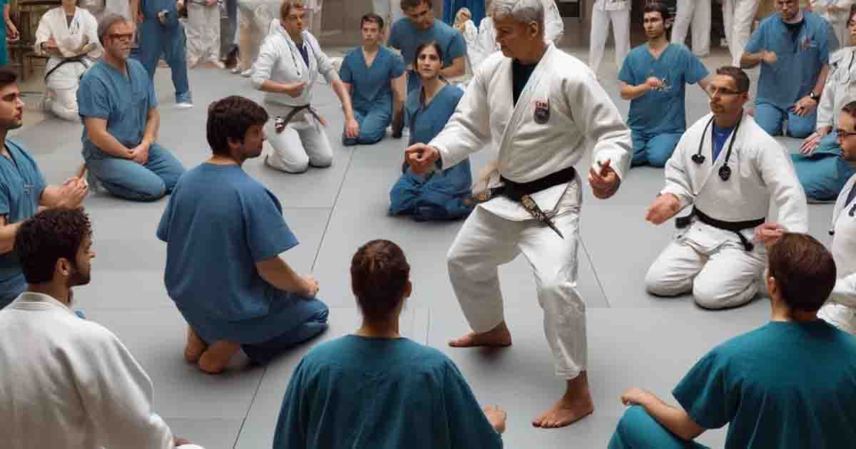 Medici e infermieri a lezione di judo per difendersi dai pazienti violenti