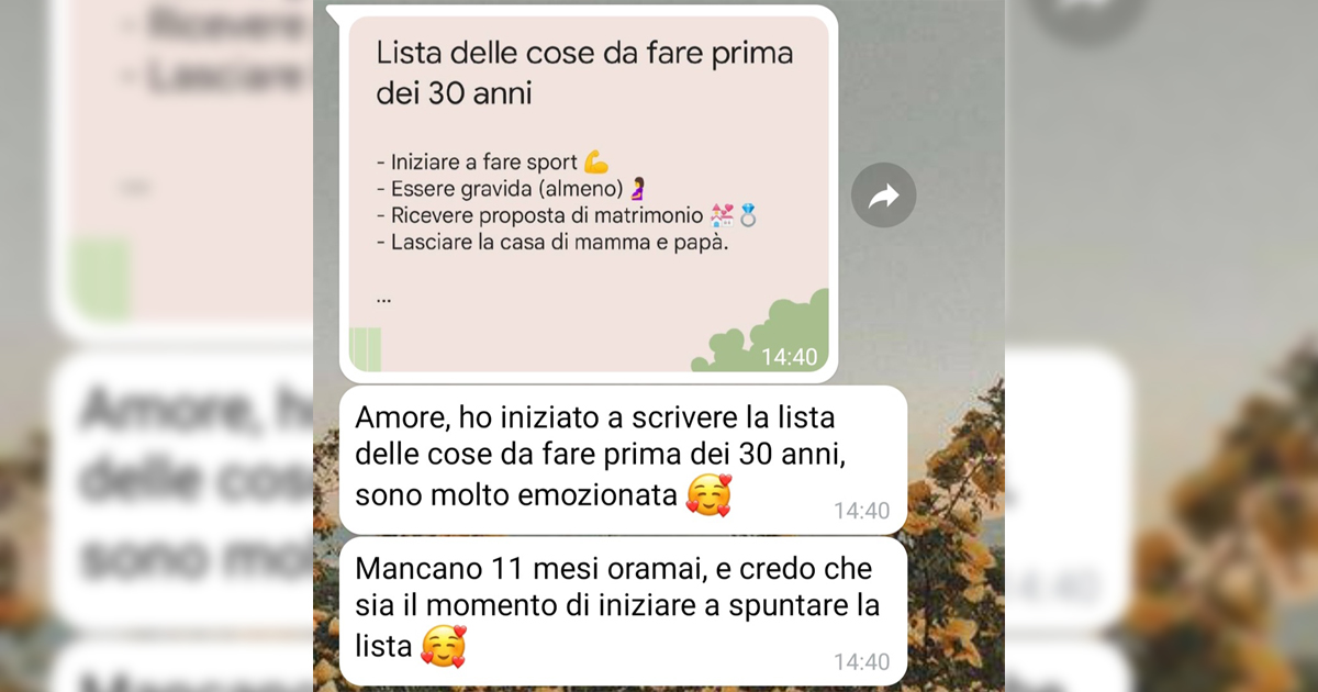 Prima dei 30 anni
