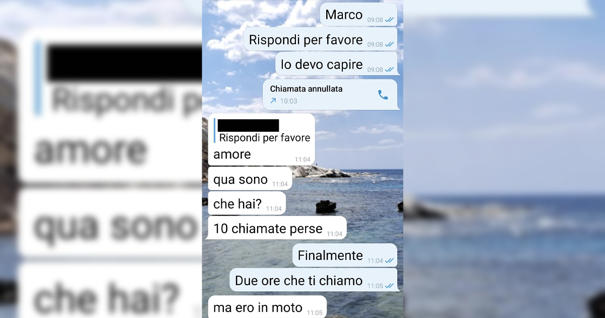 Motociclista provolone