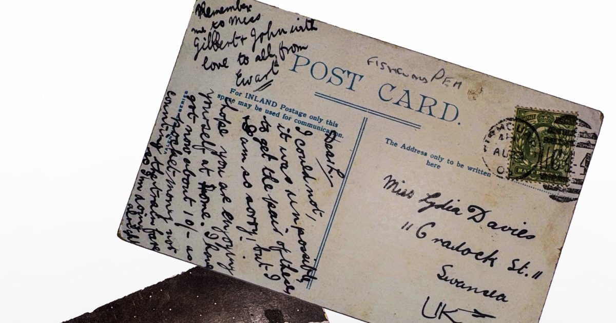 Questa cartolina di Natale è stata consegnata 121 anni dopo