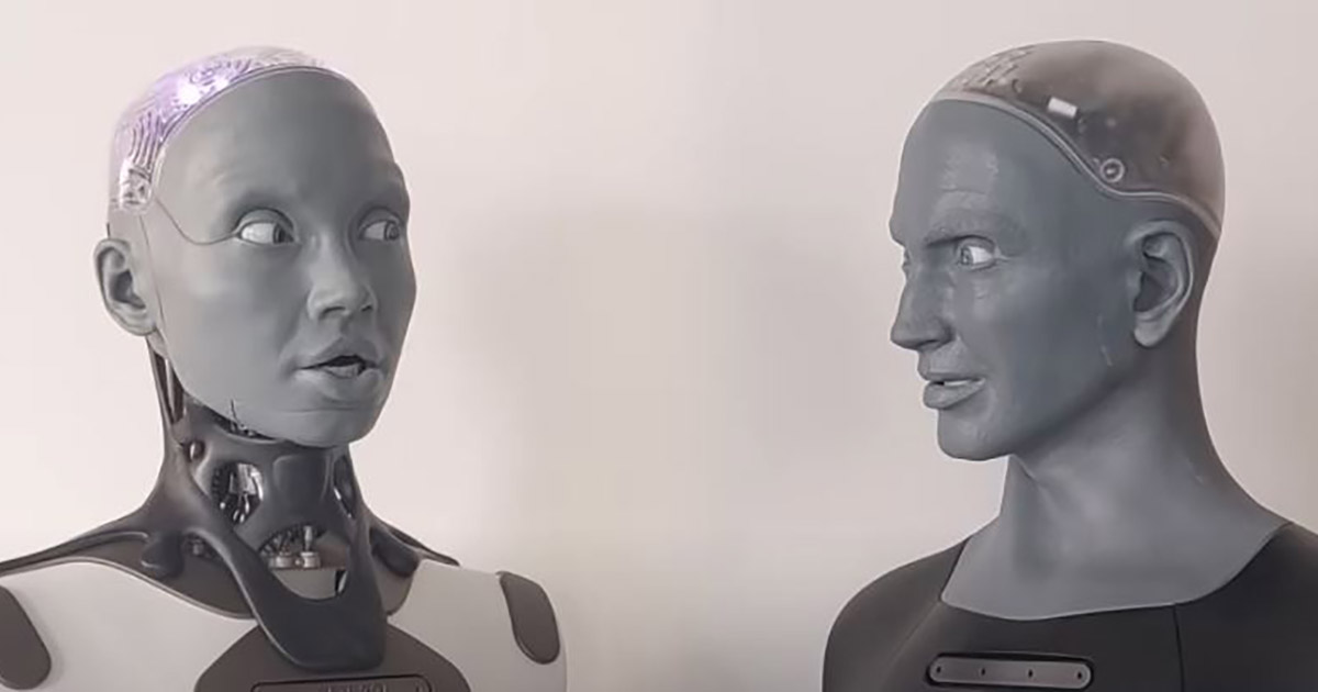 L’inquietante conversazione tra due robot umanoidi [+VIDEO]