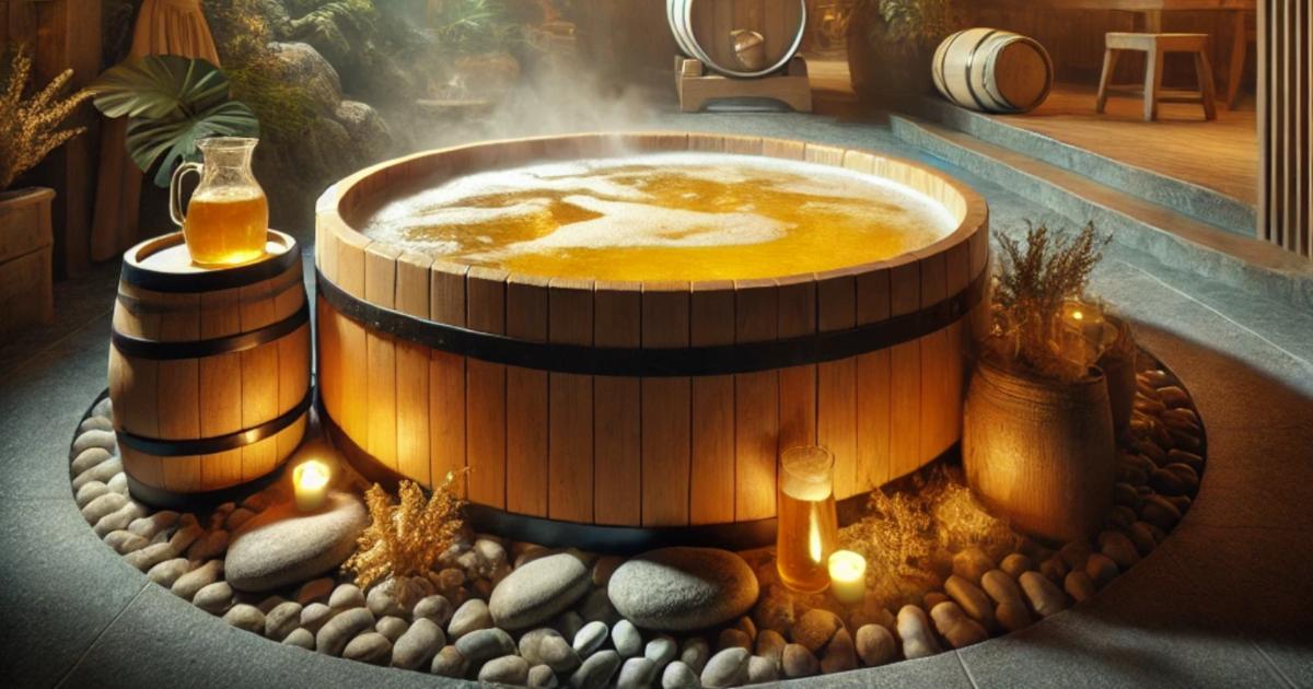 Spopolano i bagni di birra nelle SPA immersi in luppolo e orzo