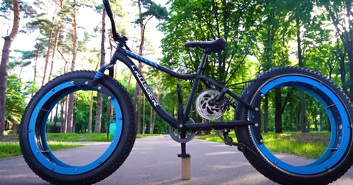 Ingegnere inventa una bici con le ruote senza raggi [+VIDEO]