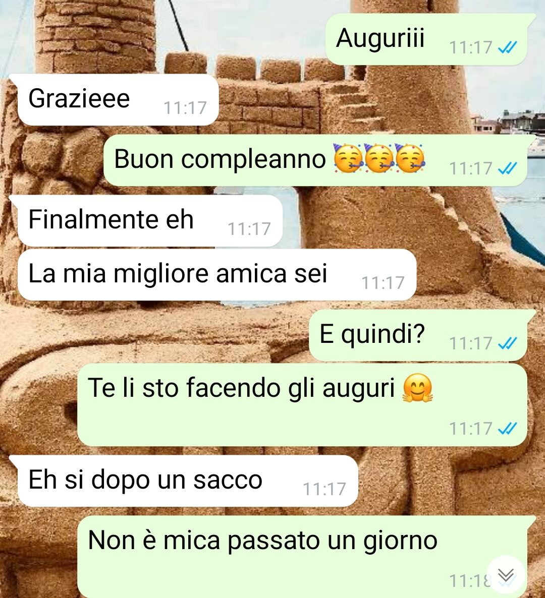 Gli auguri in ritardo