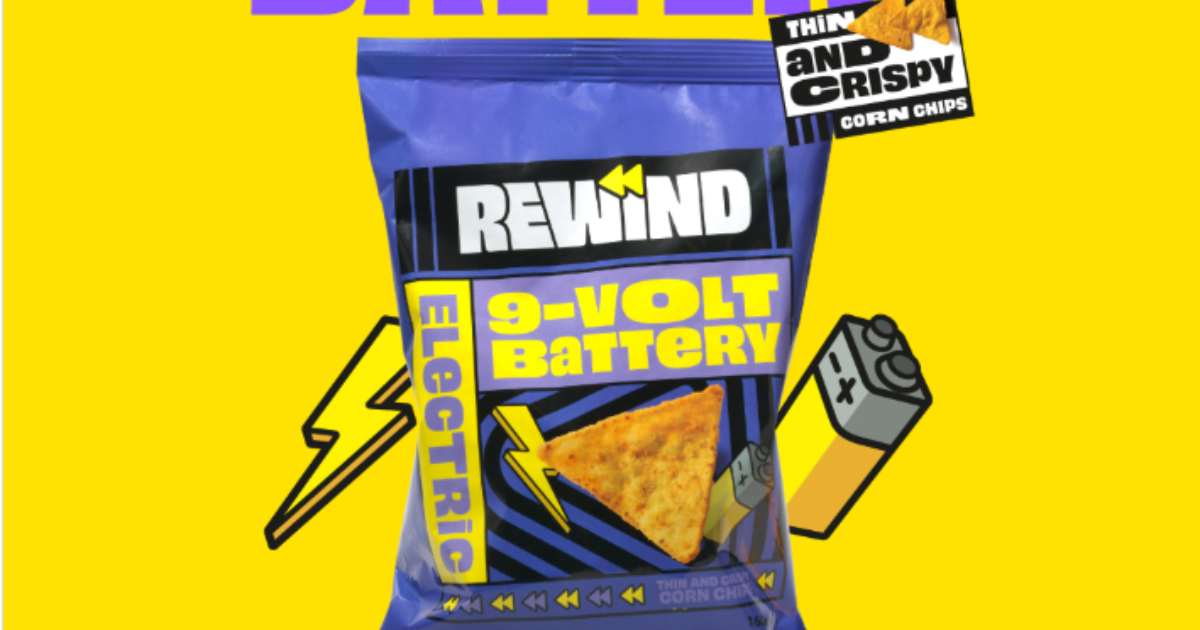Patatine gusto pila 9 volt: la nostalgia anni ’90 diventa snack