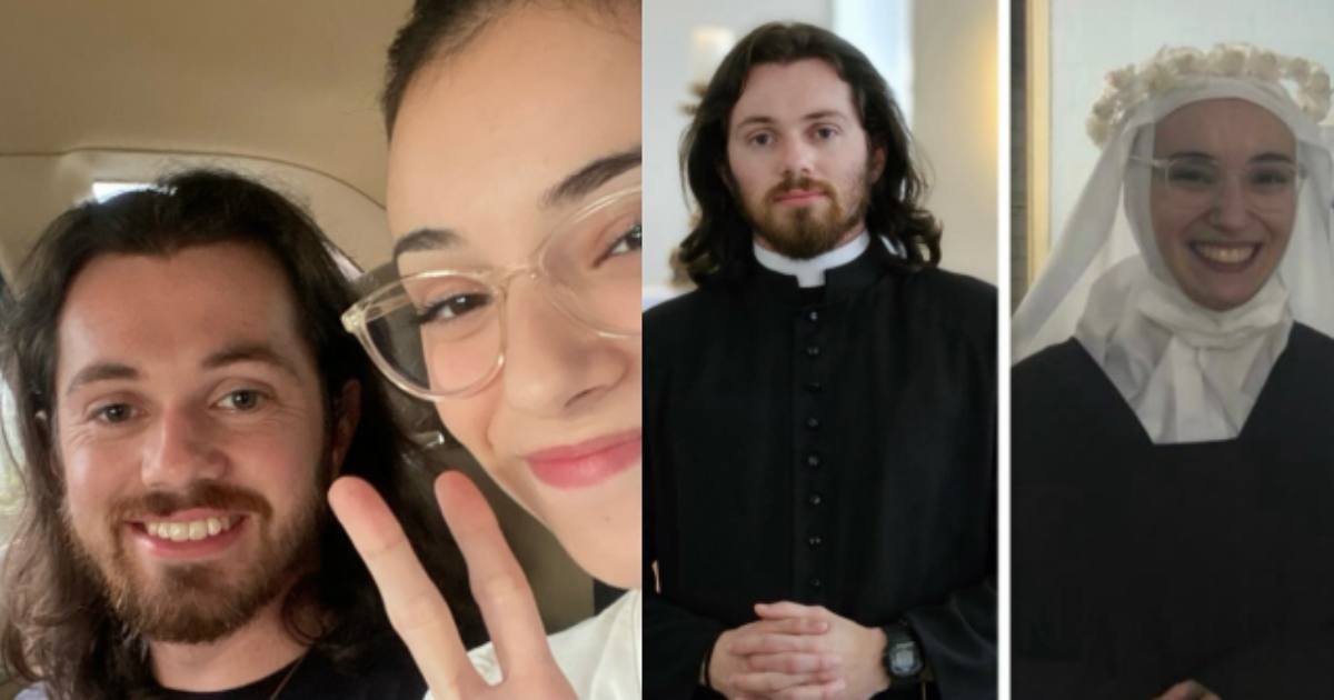 Dal convento e dal seminario all’altare: ex suora ora influencer sposa un ex prete