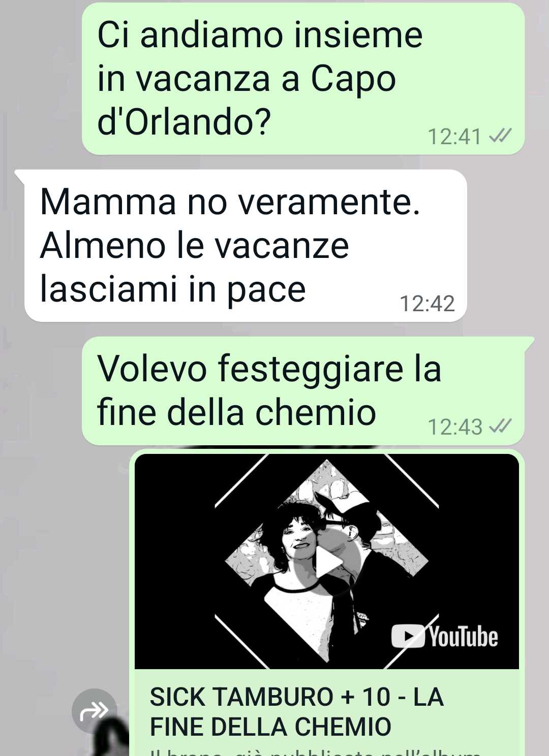 La fine della chemio