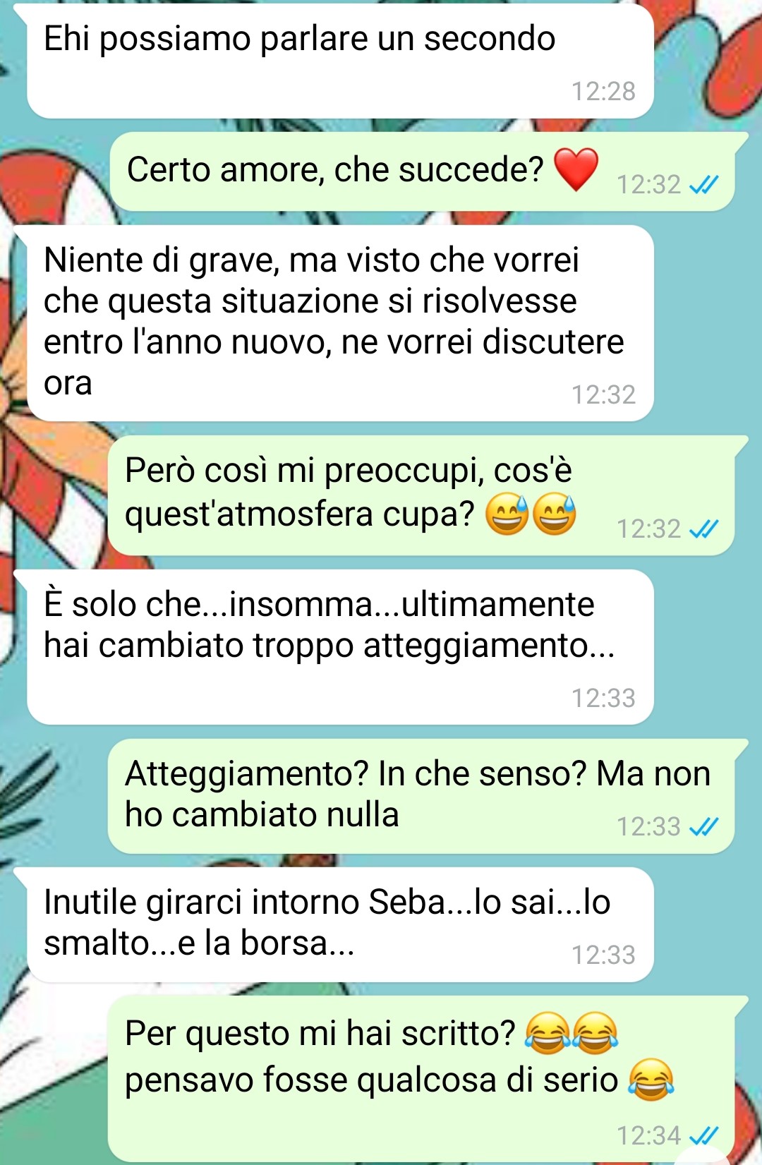 Uno smalto e una borsa