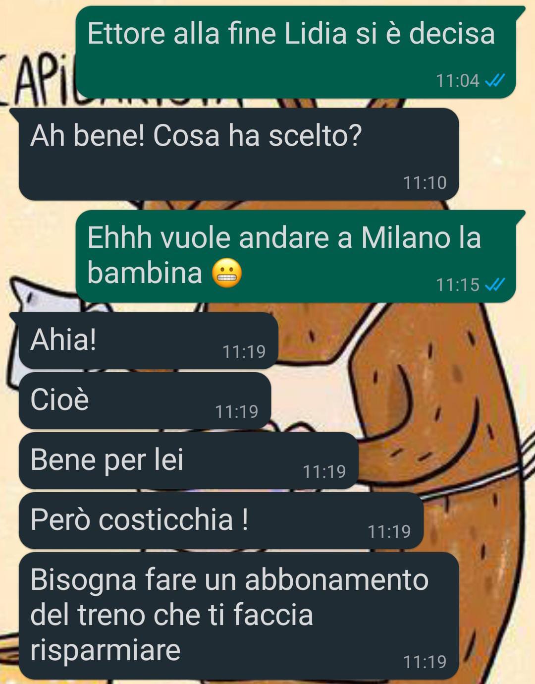 La figlia fuori sede