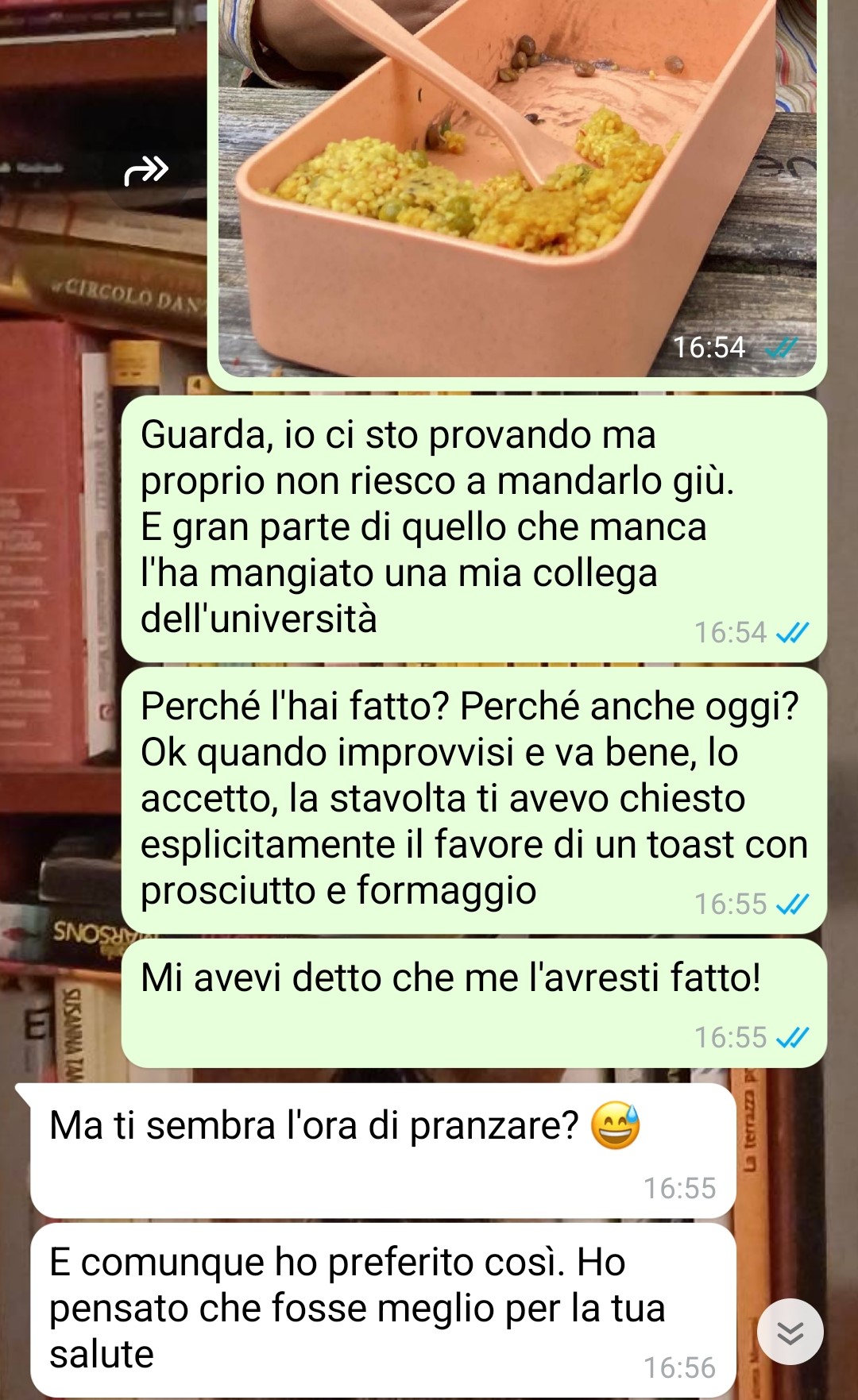 La dieta del coinquilino