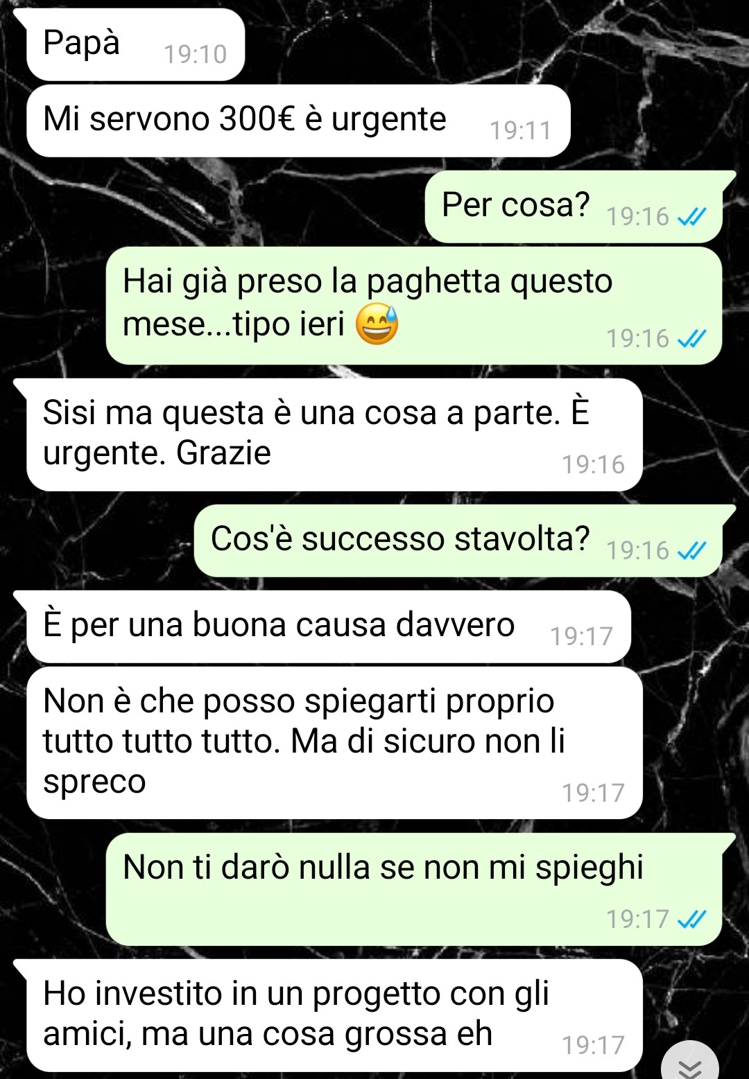 Il progetto del figlio
