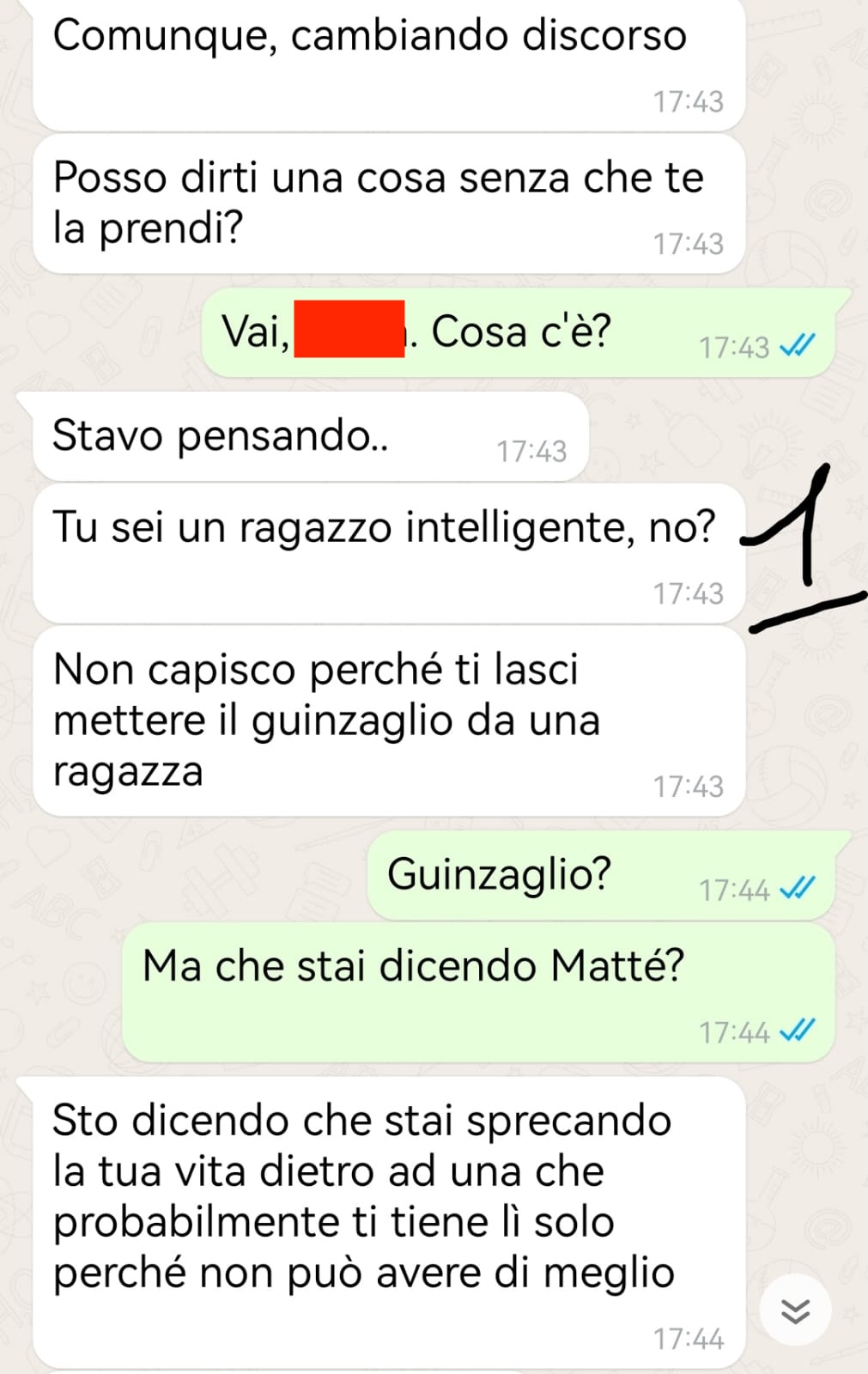 Un amico quasi incel