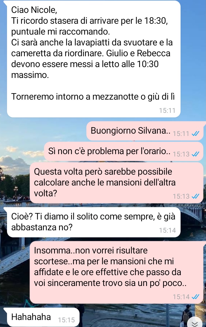 Babysitter o domestica